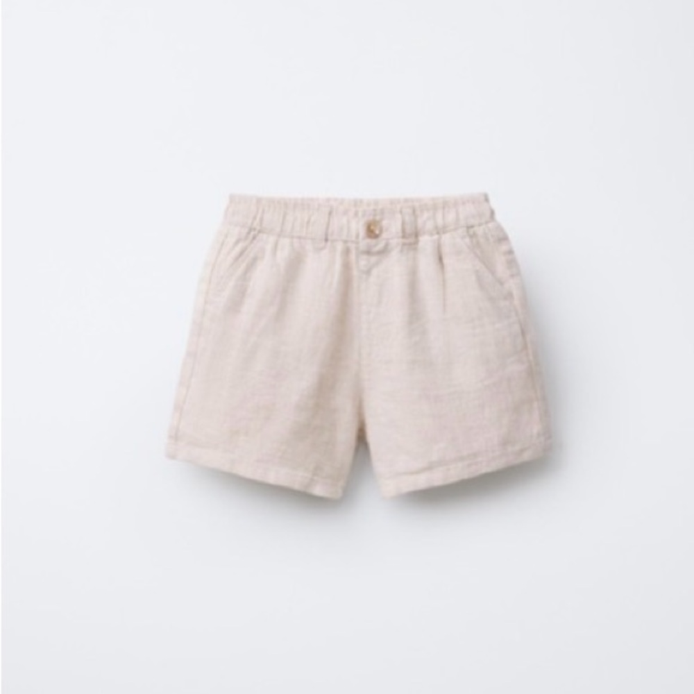 Zara Kids 2T 100% LINEN SHORTS
LIGHT BEIGE